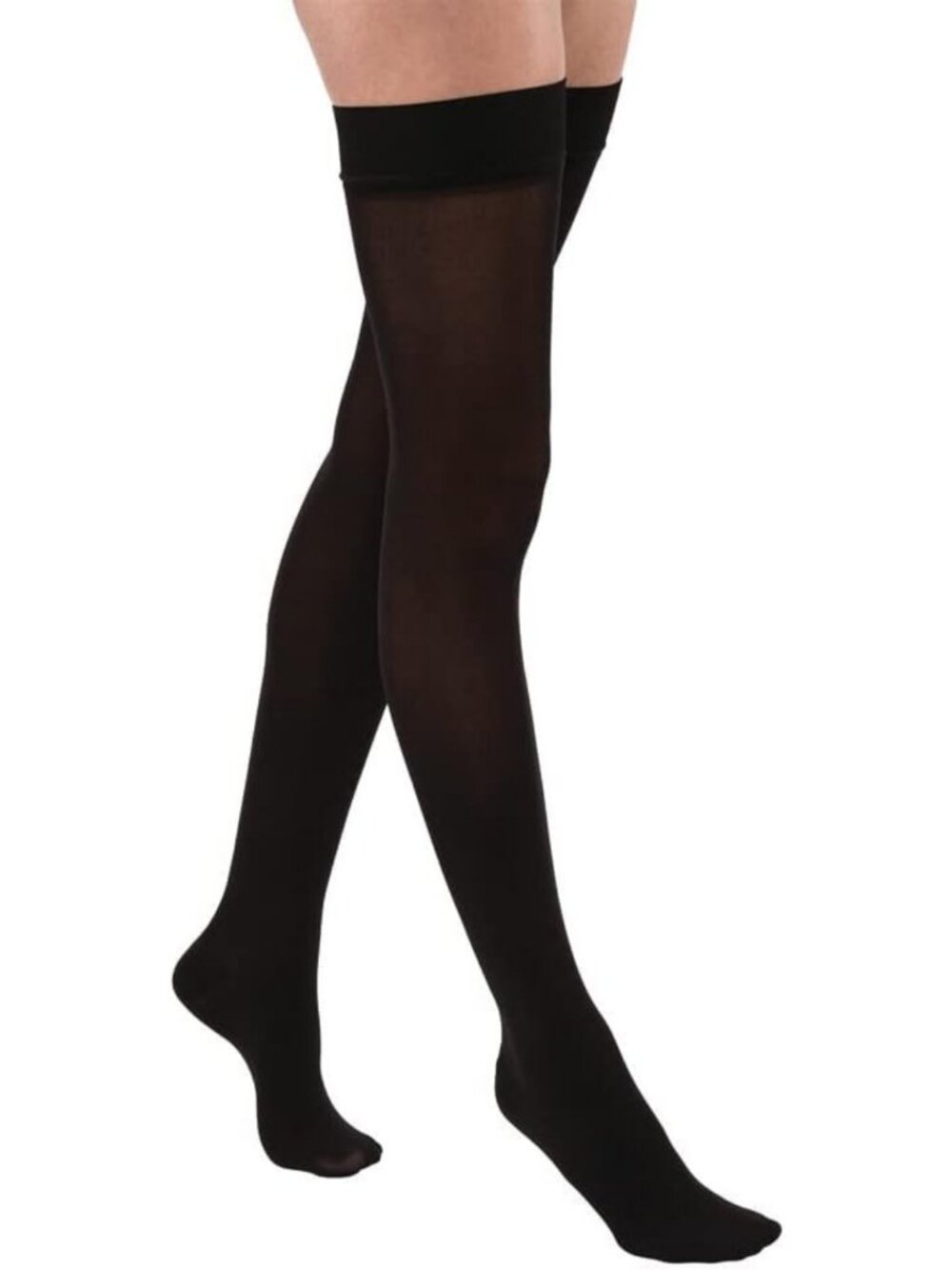 Thigh High Compression Stockings 15-20mmHg - Comfortable Unisex, Silicone Dot